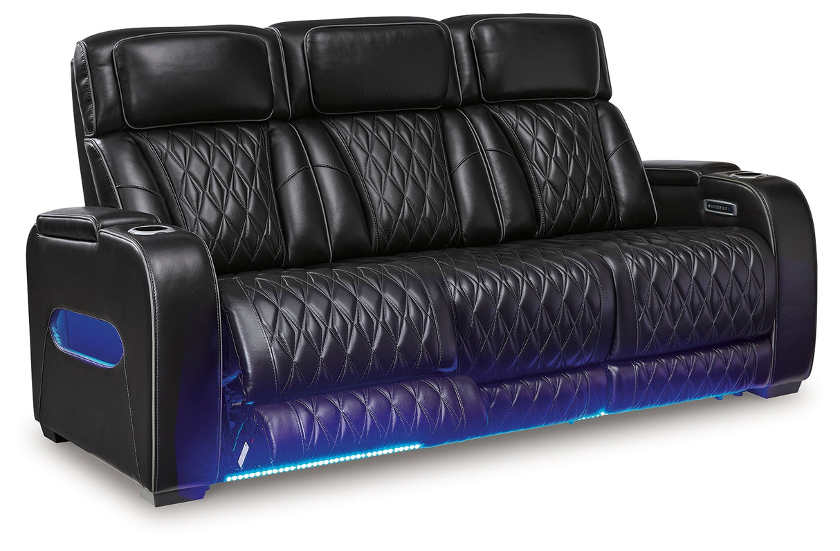 Boyington Black Power Reclining Sofa - Ornate Home