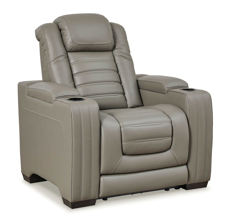 (Online Special Price) Backtrack Gray Power Recliner - Ornate Home