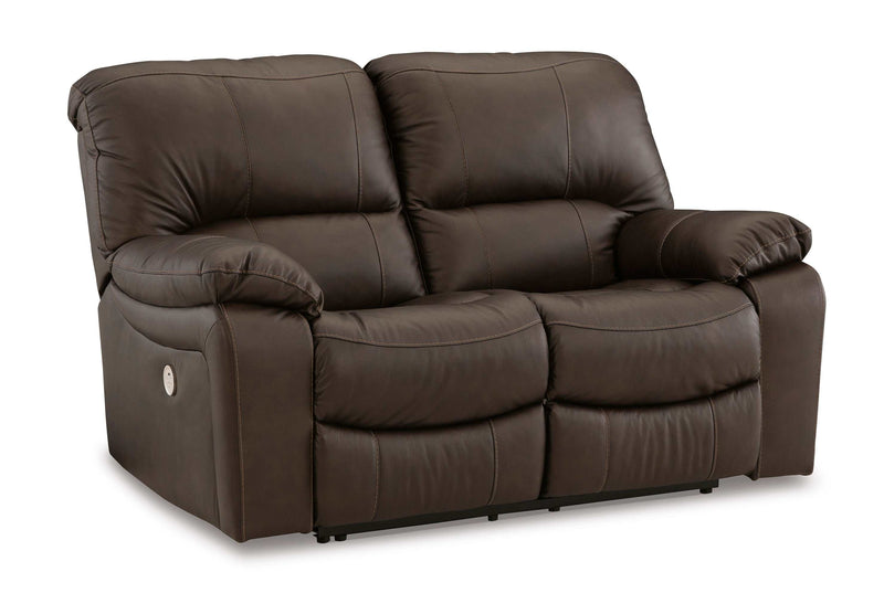 (Online Special Price) Leesworth Dark Brown Power Reclining Living Room Set / 3pc - Ornate Home