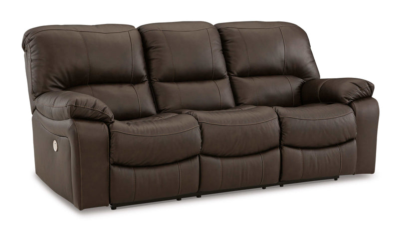 (Online Special Price) Leesworth Dark Brown Power Reclining Living Room Set / 2pc - Ornate Home