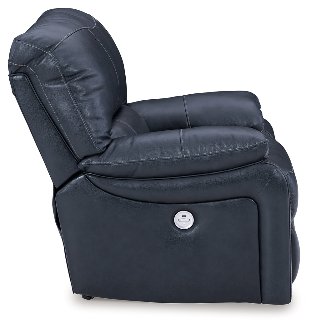 Leesworth Ocean Power Recliner - Ornate Home