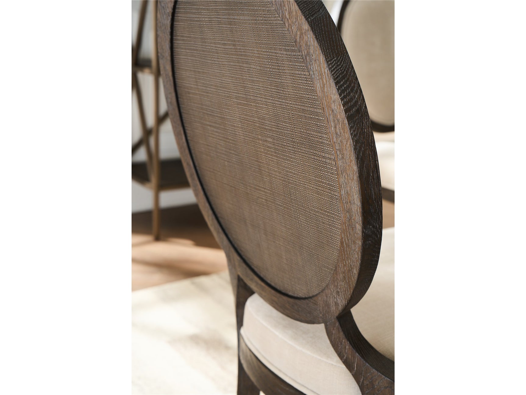 Montclair Silken Fog/Cocoa Oval Side Chair (Set of 2)