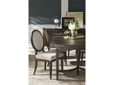 Montclair Silken Fog/Cocoa Oval Side Chair (Set of 2)