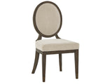 Montclair Silken Fog/Cocoa Oval Side Chair (Set of 2)