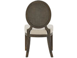 Montclair Silken Fog/Cocoa Oval Side Chair (Set of 2)