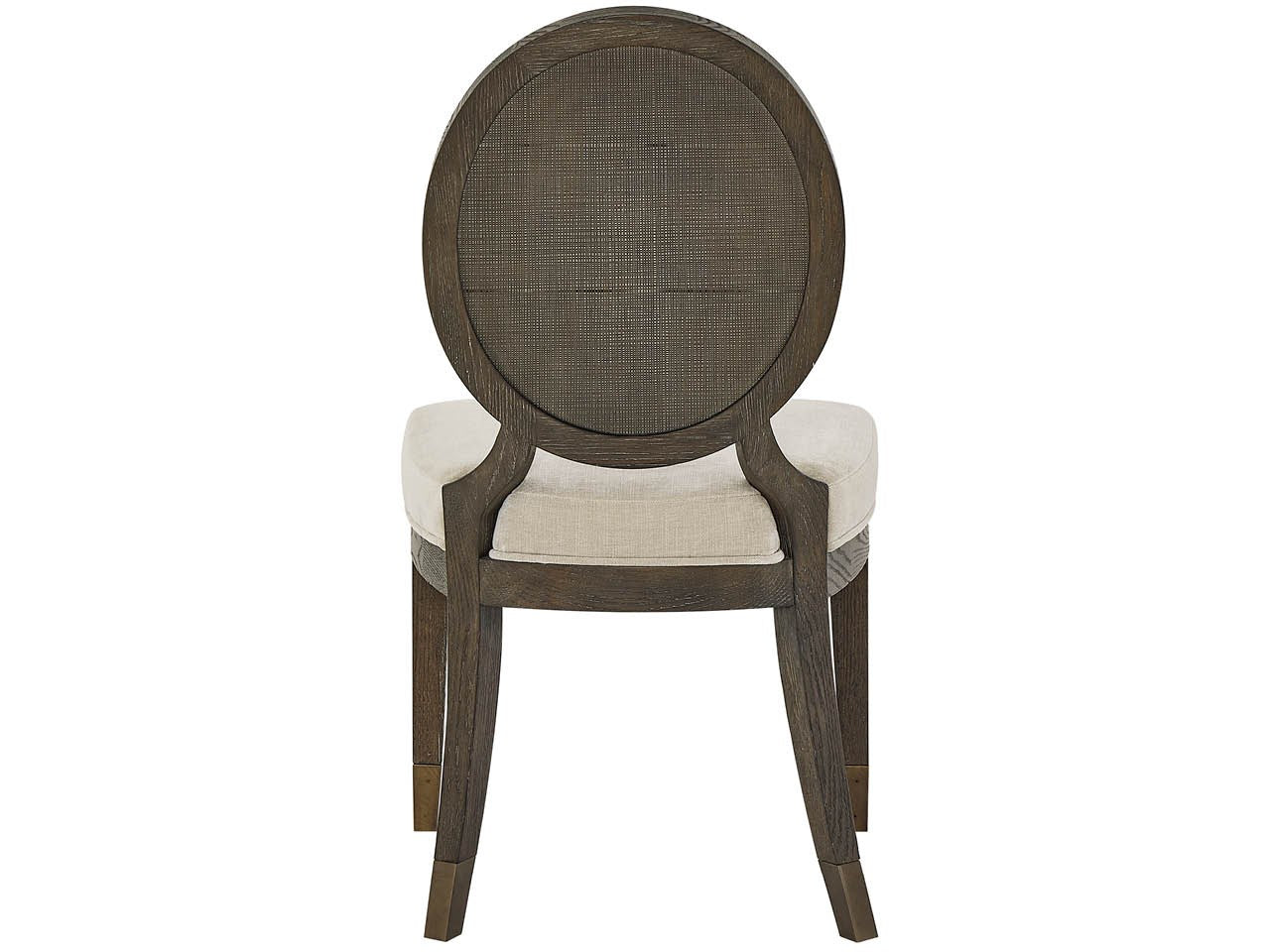 Montclair Silken Fog/Cocoa Oval Side Chair (Set of 2)