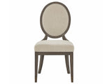 Montclair Silken Fog/Cocoa Oval Side Chair (Set of 2)