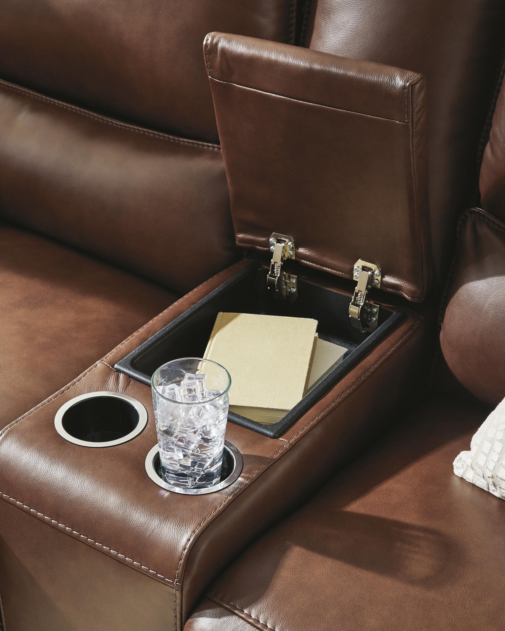 Silverbrooke Canyon Power Reclining Loveseat with Console (Online Special Price)