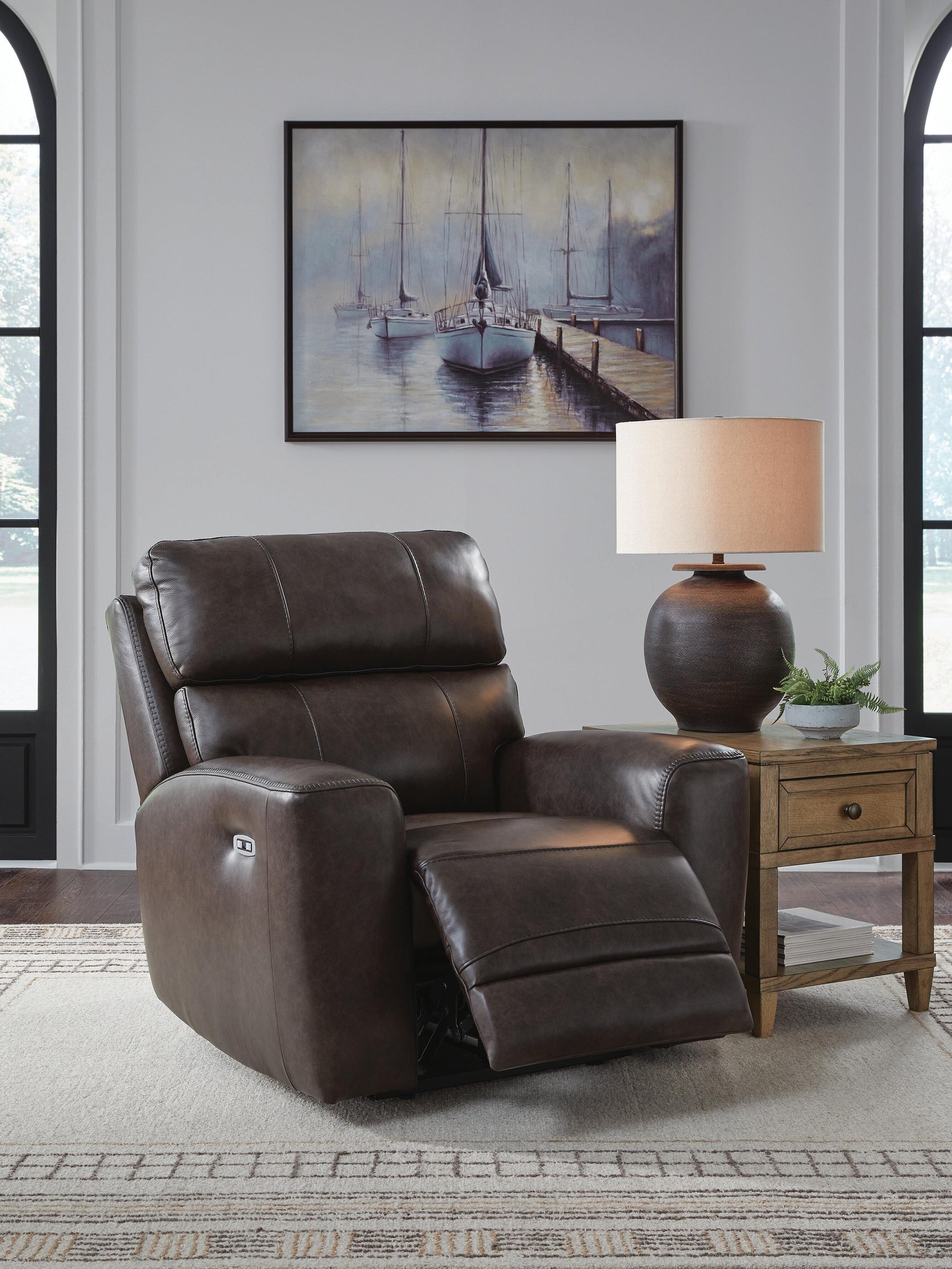 Beadel Smoke Power Recliner (Online Special Price)