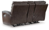 Beadel Smoke Power Reclining Loveseat with Console (Online Special Price)