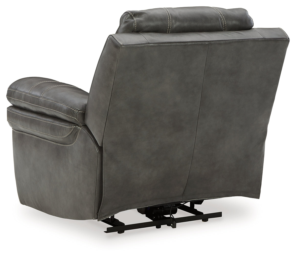 Edmar Charcoal Power Recliner - Ornate Home