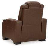 The Man-Den Mahogany Power Recliner - Ornate Home