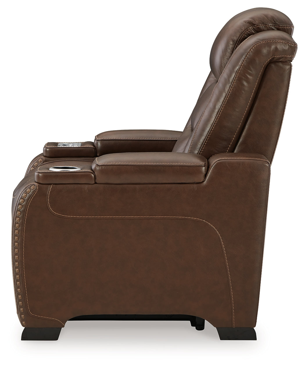 The Man-Den Mahogany Power Recliner - Ornate Home