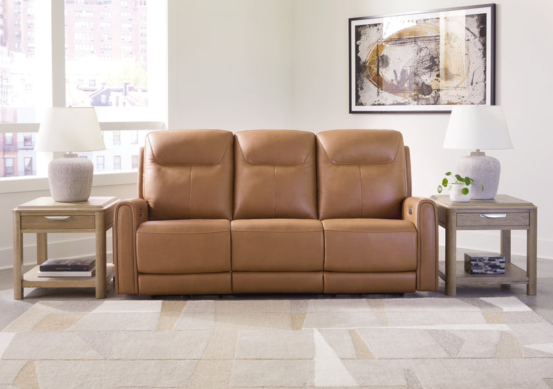 Tryanny Butterscotch Power Reclining Sofa - Ornate Home