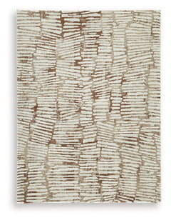 Uduak Cream/Tan/Rust Medium Rug - Ornate Home