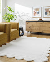 Uhuro White Geometric Area Rug - Ornate Home