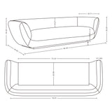 Ulka Sofa in Light Brown - Ornate Home