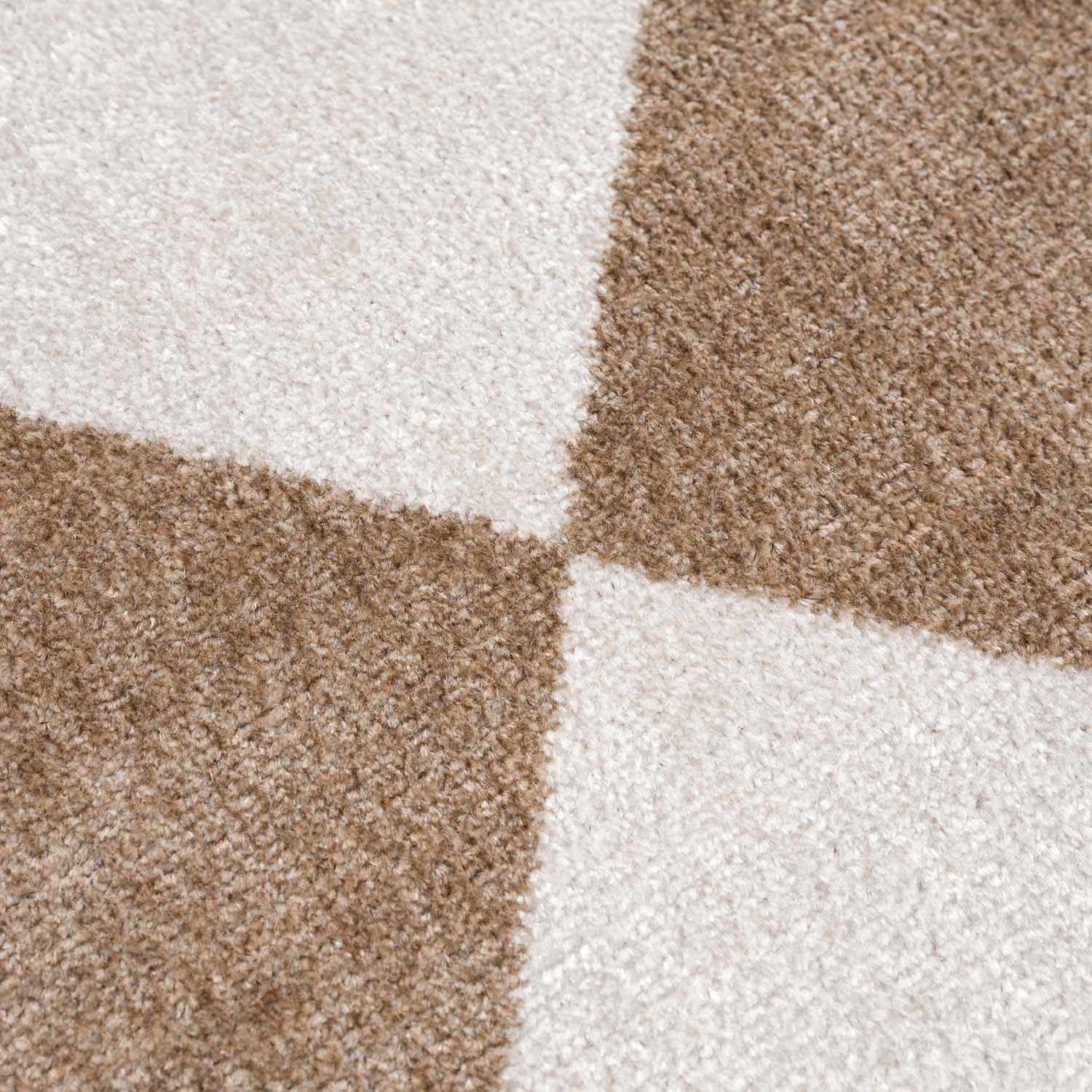 Ulric Brown Diamond Washable Area Rug - Ornate Home