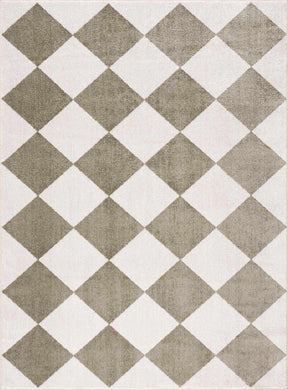 Ulric Green Diamond Washable Area Rug - Ornate Home
