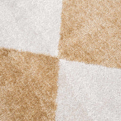 Ulric Light Brown Diamond Washable Area Rug - Ornate Home