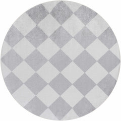 Ulric Light Gray Diamond Washable Area Rug - Ornate Home