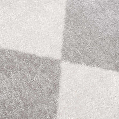 Ulric Light Gray Diamond Washable Area Rug - Ornate Home