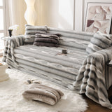 Ultra Soft Faux Fur Couch Cover – Large, Fluffy, and Elegant Sofa Throw Blanket - Ornate Home