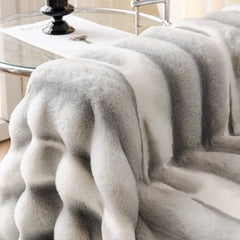 Ultra Soft Faux Fur Couch Cover – Large, Fluffy, and Elegant Sofa Throw Blanket - Ornate Home