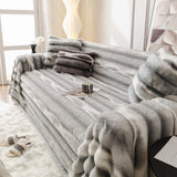 Ultra Soft Faux Fur Couch Cover – Large, Fluffy, and Elegant Sofa Throw Blanket - Ornate Home