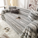 Ultra Soft Faux Fur Couch Cover – Large, Fluffy, and Elegant Sofa Throw Blanket - Ornate Home
