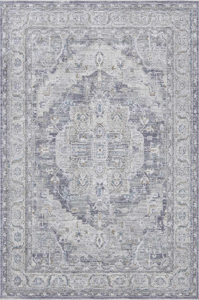Ulubey Distressed Gray Thick Luxe Area Rug - Ornate Home