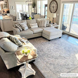 Ulubey Distressed Gray Thick Luxe Area Rug - Ornate Home