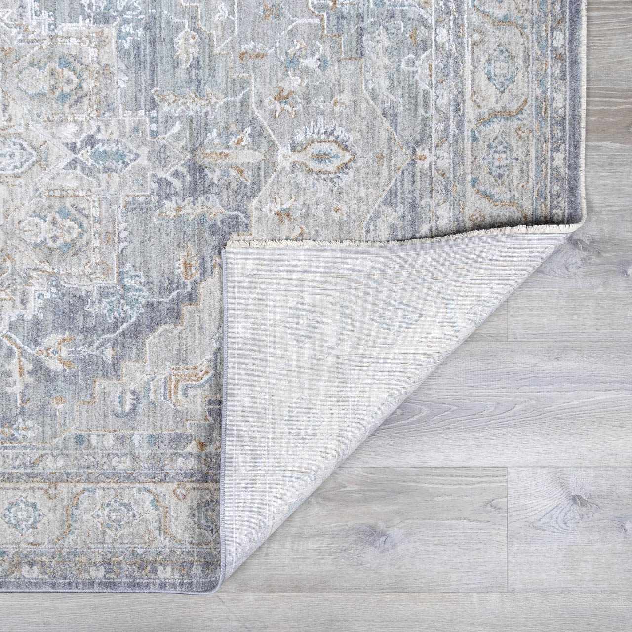 Ulubey Distressed Gray Thick Luxe Area Rug - Ornate Home