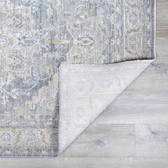 Ulubey Distressed Gray Thick Luxe Area Rug - Ornate Home