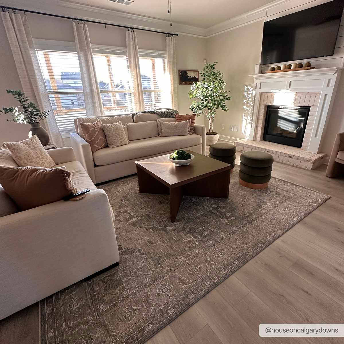 Ulubey Distressed Gray Thick Luxe Area Rug - Ornate Home