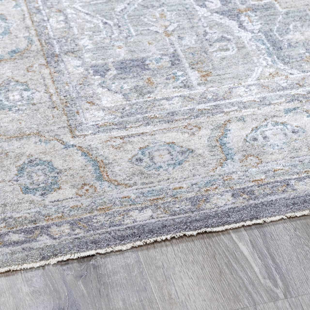 Ulubey Distressed Gray Thick Luxe Area Rug - Ornate Home