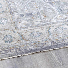 Ulubey Distressed Gray Thick Luxe Area Rug - Ornate Home