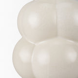 Ulvi Cream Glazed Bubble Ceramic Vase - Ornate Home