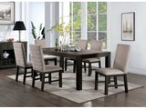 Umbria Antique Black & Gray Dining Room Set / 7pc - Ornate Home