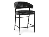 Umbria Black 26" Counter Stool - Ornate Home