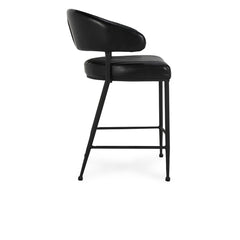 Umbria Black 26" Counter Stool - Ornate Home