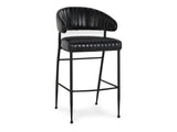 Umbria Black Bar Stool - Ornate Home