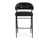Umbria Black Bar Stool - Ornate Home