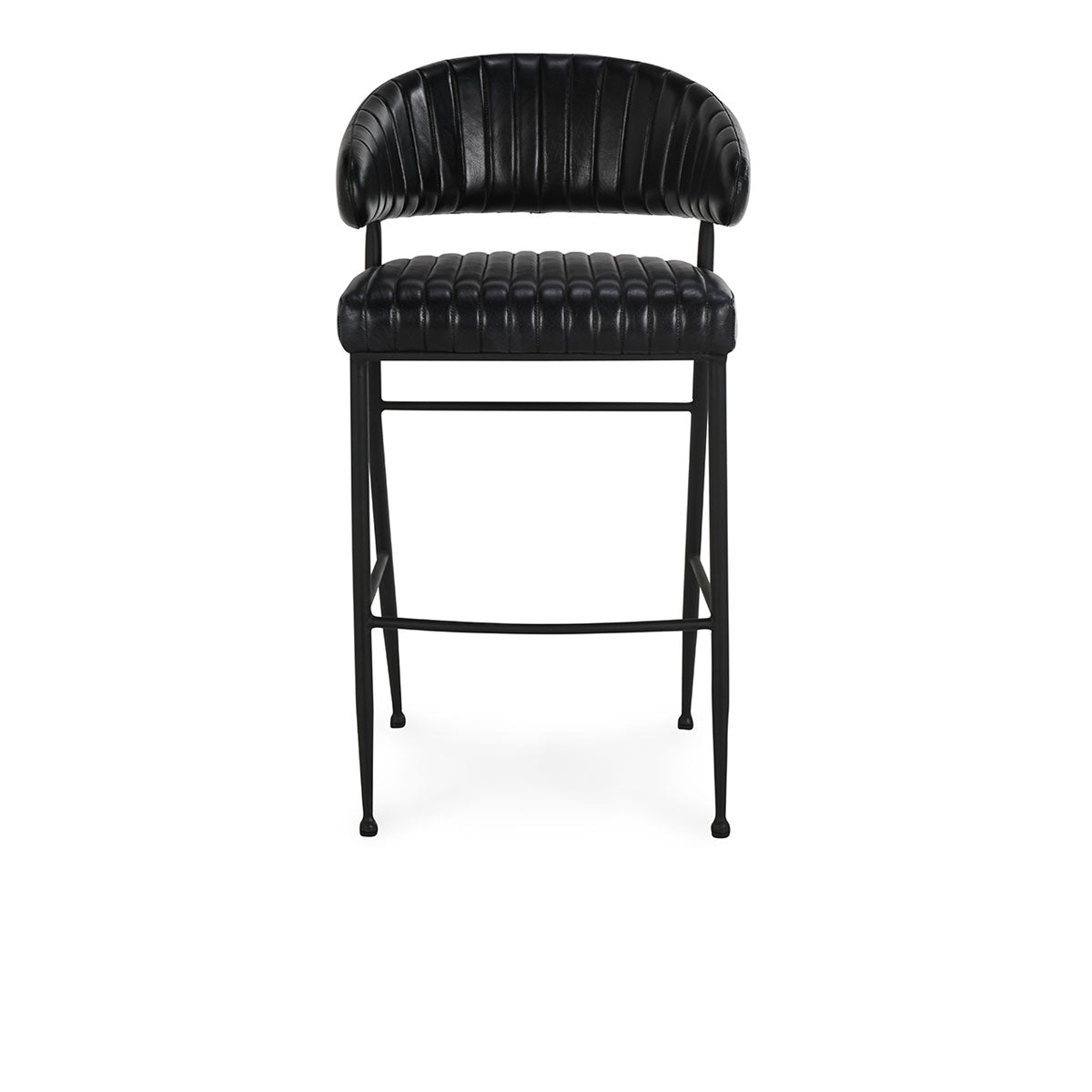 Umbria Black Bar Stool - Ornate Home