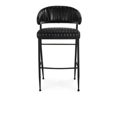Umbria Black Bar Stool - Ornate Home