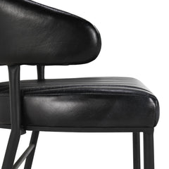 Umbria Black Bar Stool - Ornate Home