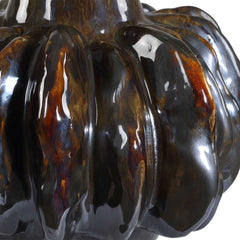 Umbrian Multicolor White & Brown Gourd Vases (Set of 2) - Ornate Home
