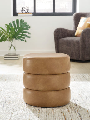 Ummi Caramel Swivel Accent Ottoman (Online Special Price) - Ornate Home