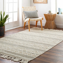 Ummi Wool Rug with Tassels - Clearance - Ornate Home