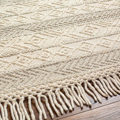Ummi Wool Rug with Tassels - Clearance - Ornate Home